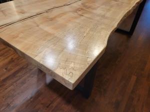 spalted maple live edge table