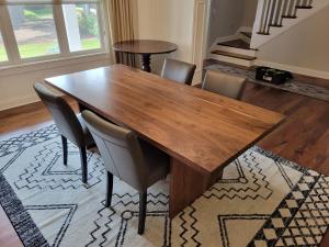custom walnut dining table st. paul