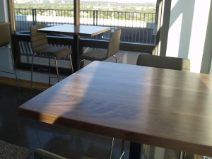2 Walnut High Top Tables - Four Fields Furniture MN 55118           