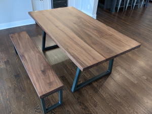 custom walnut dining table st. paul      