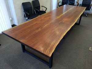 walnut live edge conference table mn         
