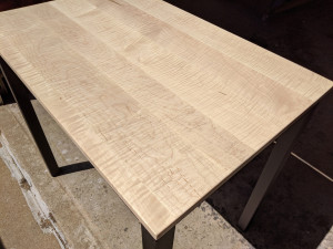 curly maple kitchen table custom furniture minneapolis and st. paul mn       