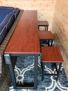 custom bubinga counter custom bar height table custom bar stools mn  