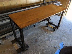 custom stained maple desk mn   
