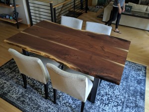 walnut live edge dining table 3 board minneapolis st. paul mn 7               